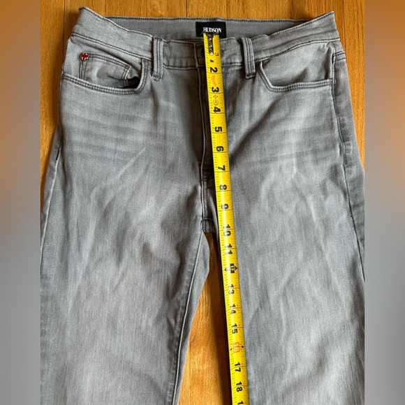 Hudson Jeans Grey Blair High Rise Cropped Bootcut Jeans size 27 - Picture 10 of 12